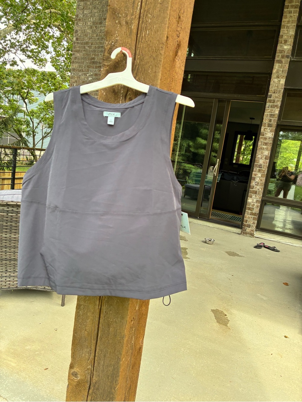 FLEX Women’s Bluish Charcoal Gray Sleeveless Tank Top